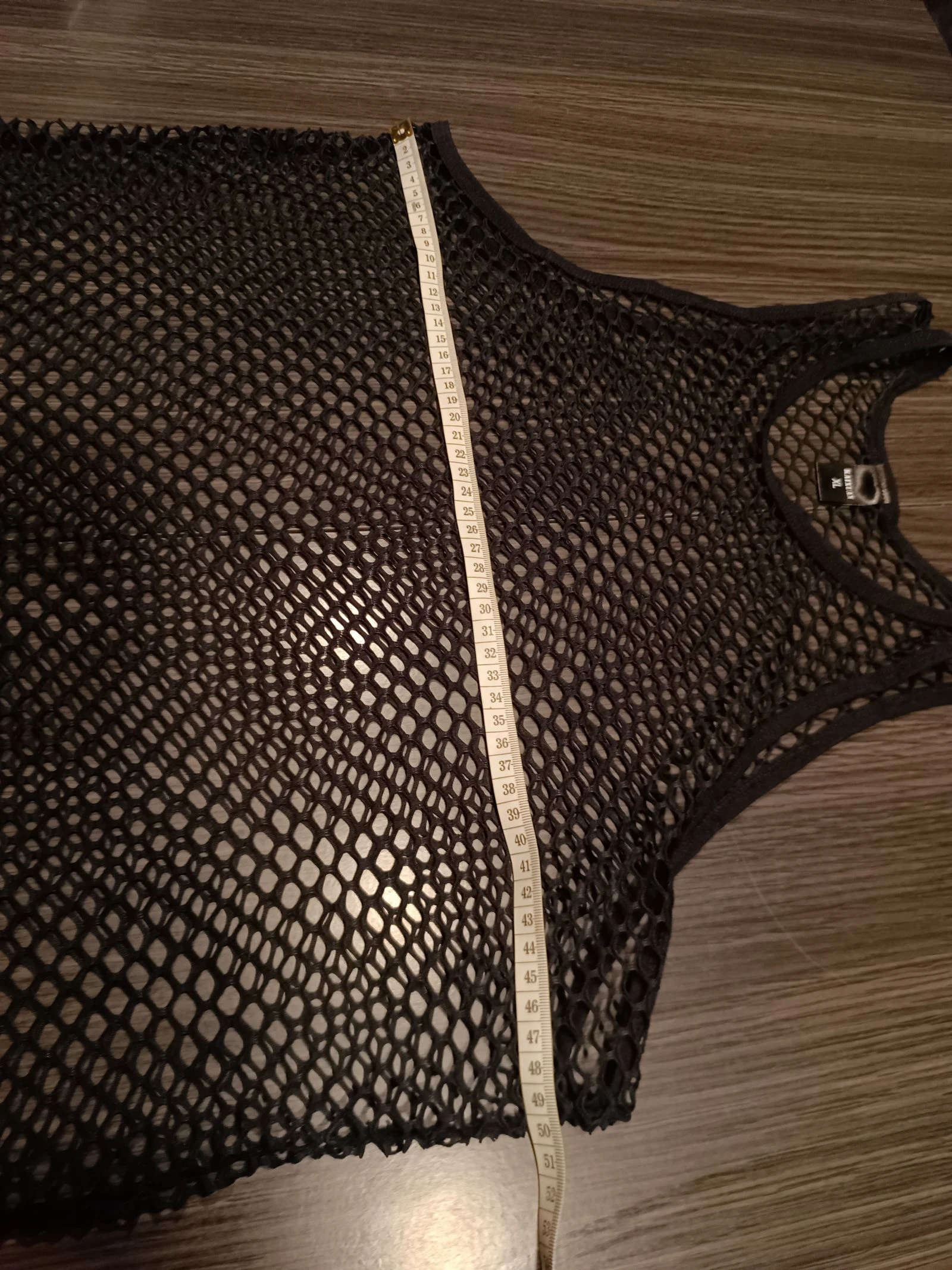 Heren zwart mesh gebreide tanktop – photo 7